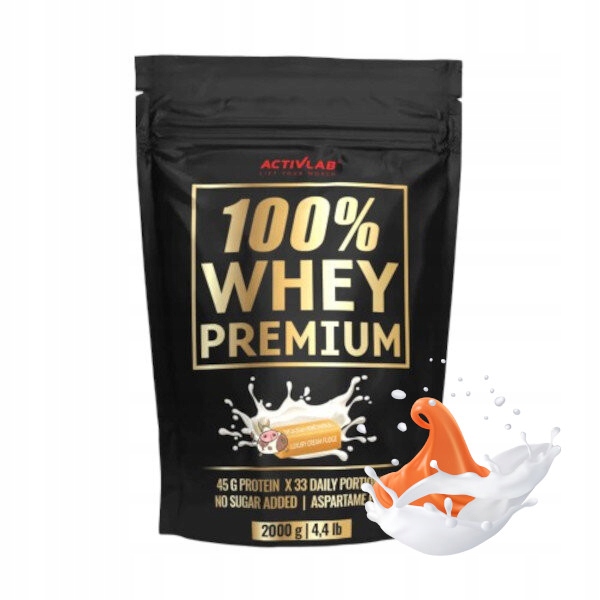 ACTIVLAB 100% WHEY PREMIUM PROTEÍN SVALOVÁ HMOTA KOSTNÁ SILA 2000 g