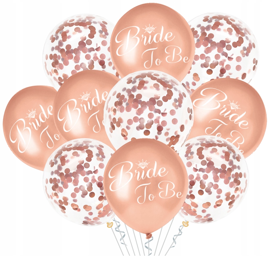 

Balony Wieczór Panieński Bride To Be Konfetti 10SZ