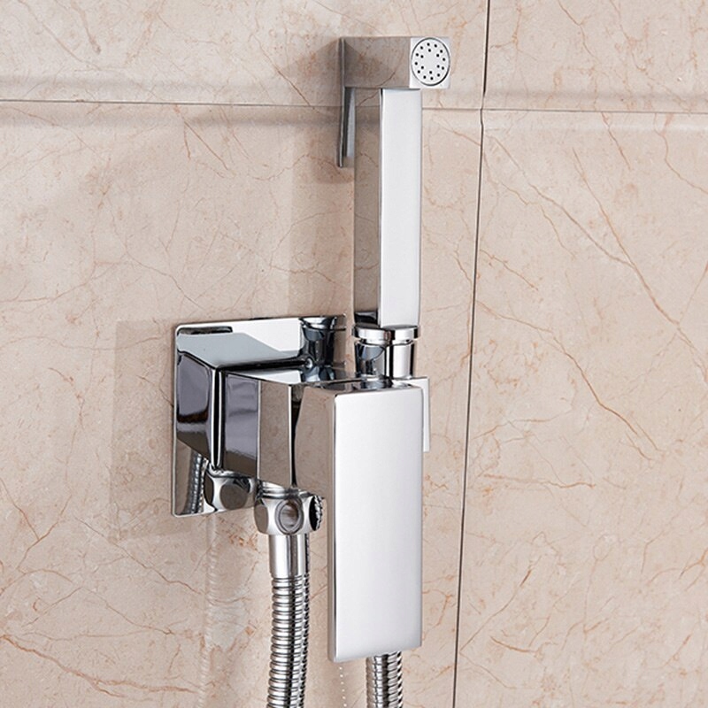 ZESTAW PODTYNKOWY BATERIA BIDETOWA BIDETOWY BIDET Kolor srebrny