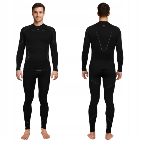 Alpinus Bielizna Termoaktywna Męska Termiczna Komplet Spodnie Bluza Pro M