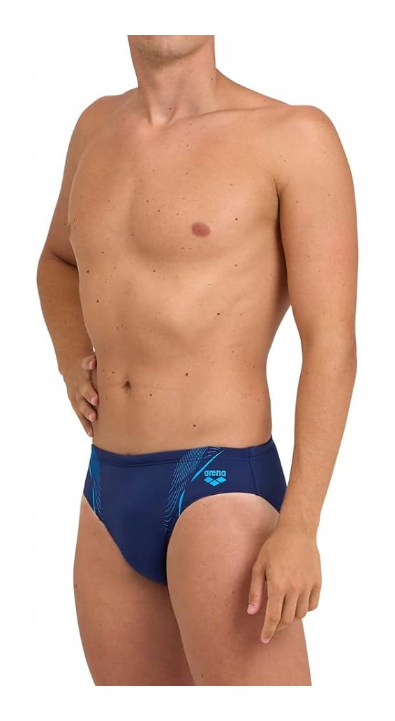 Pánské Plavky Arena Swim Briefs Graphic Protection Uv Upf 50+ Modrá 5