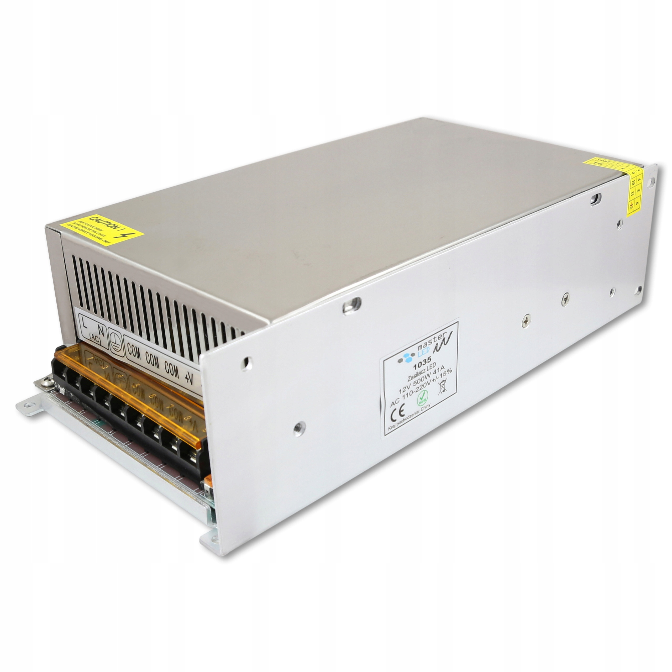 Led zdroj montážní zdroj 12V 500W 41A IP20 s aktivním ventilátorem pro pásky