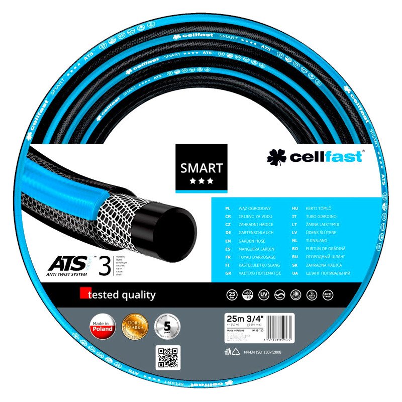 CELLFAST 13-120 WĄŻ OGRODOWY SMART 3/4" 25m