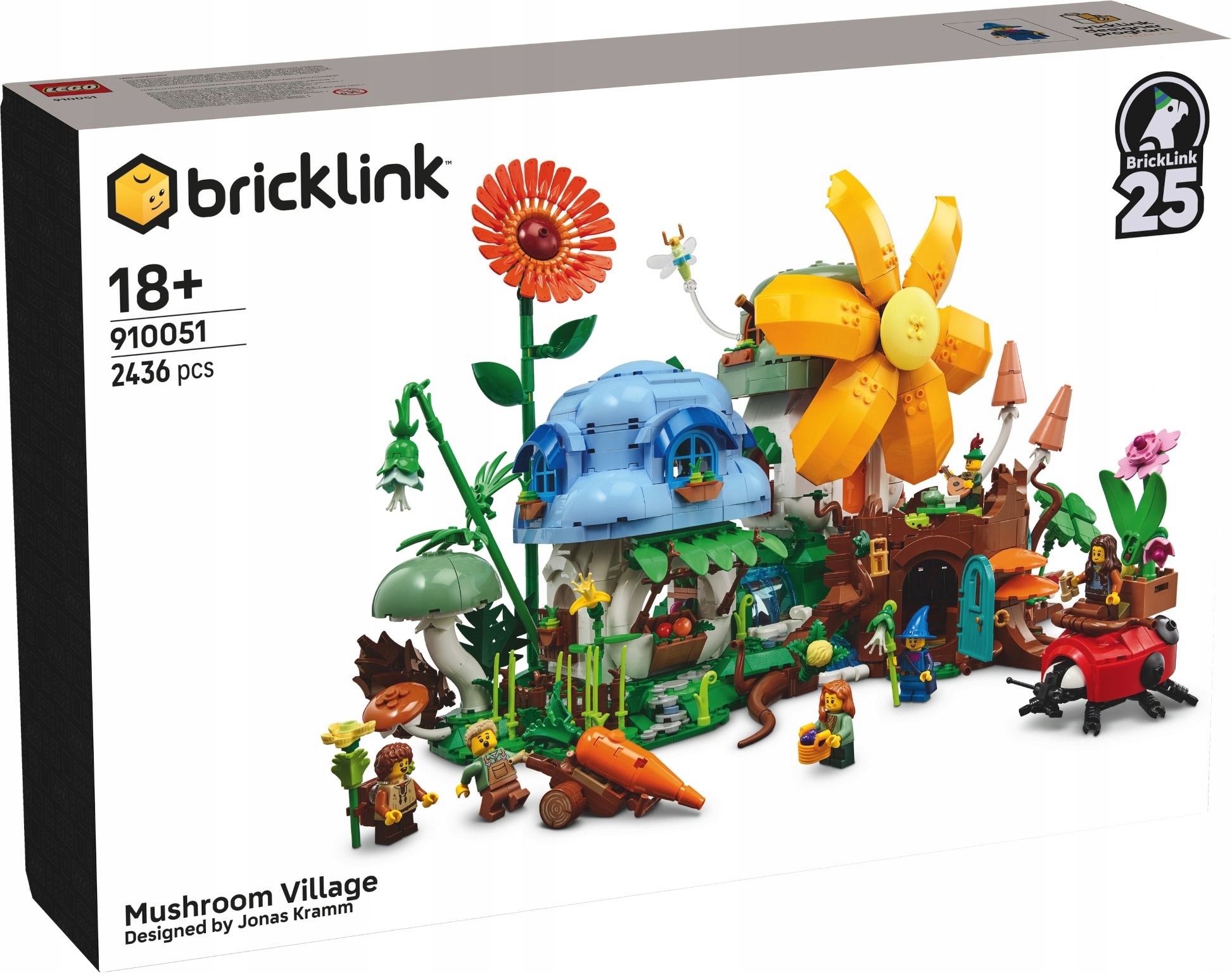 Lego 910051 Bricklink Grzybowa Wioska 2436 elementów