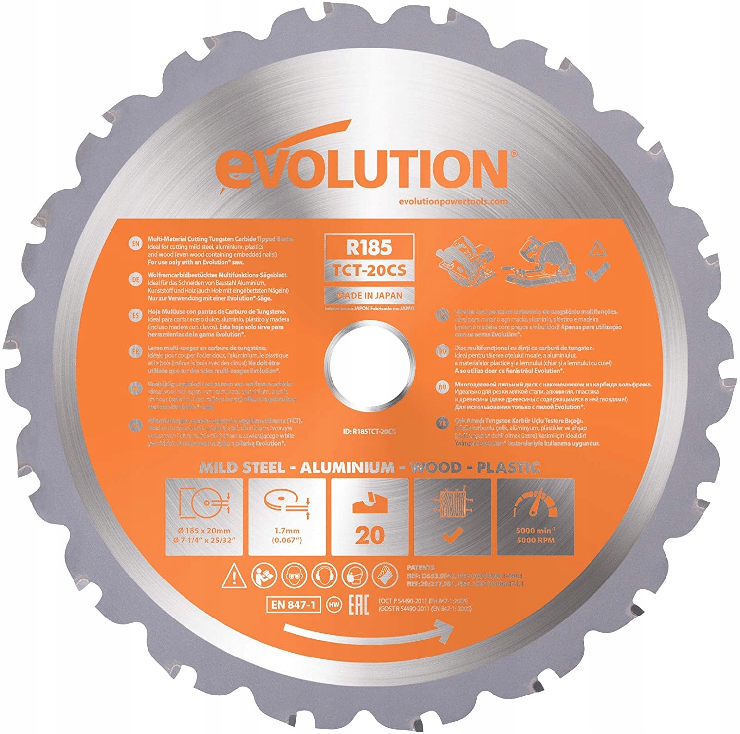

Tarcza Tct wielozadaniowa Evolution Rage 185