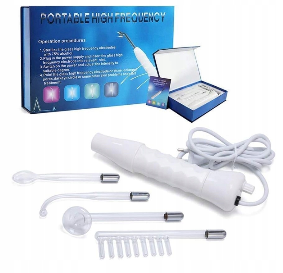 Zařízení pro napínání pokožky a léčbu akné Hf 4 sondy