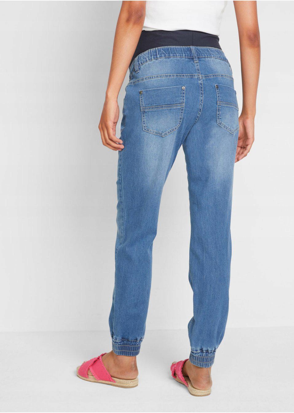 38 NIEBIESKIE JEANSY CIĄŻOWE Bonprix