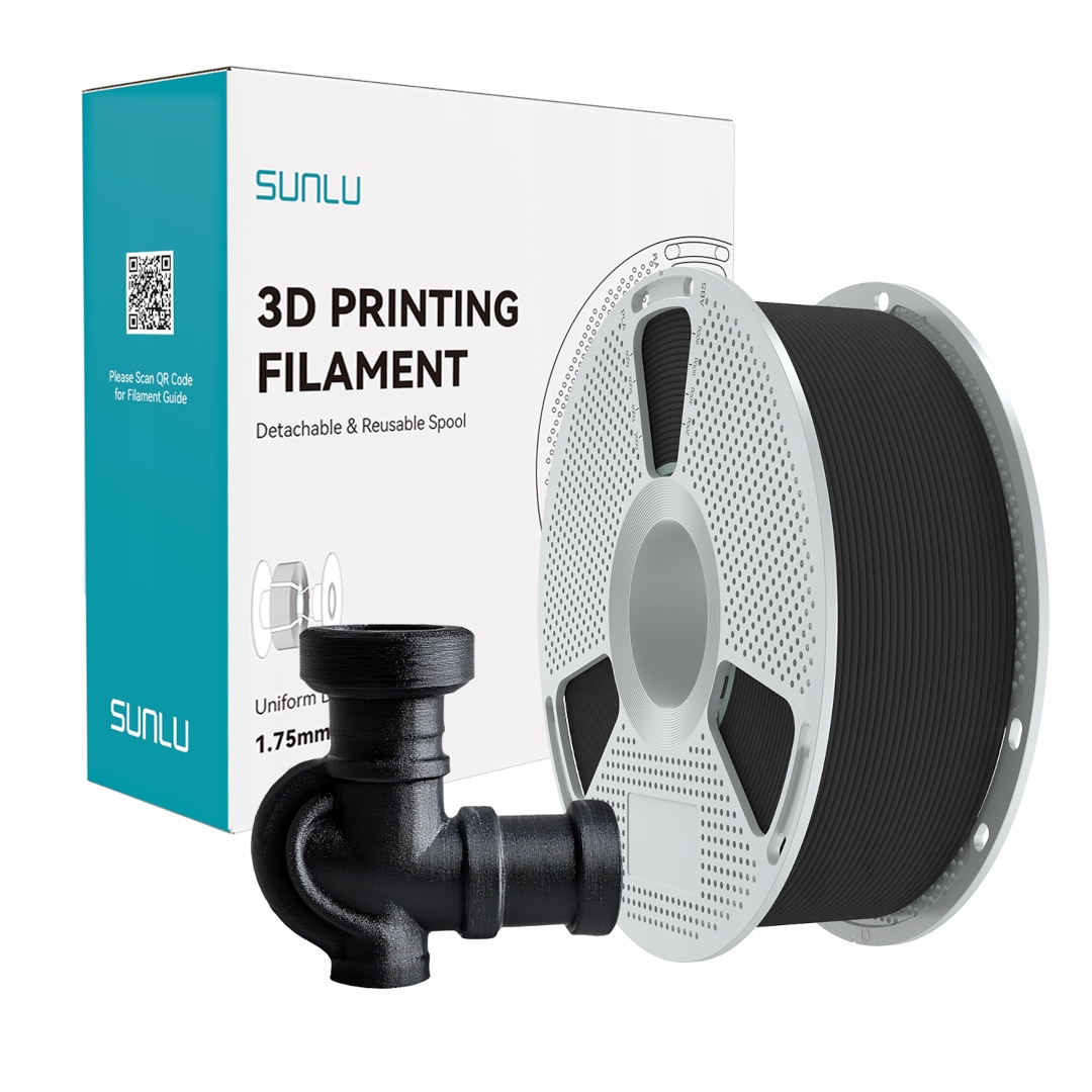Filament Sunlu 1,75 mm 1 kg PA6-CF Černý