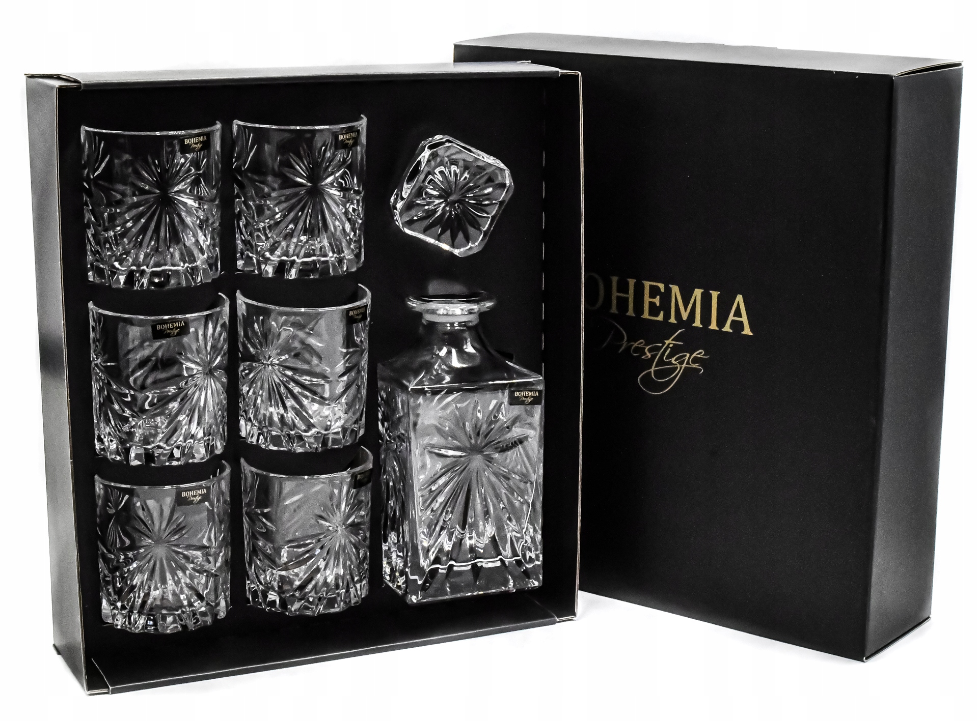 

Bohemia Zestaw whisky Karafka 6 szklanek Fiore