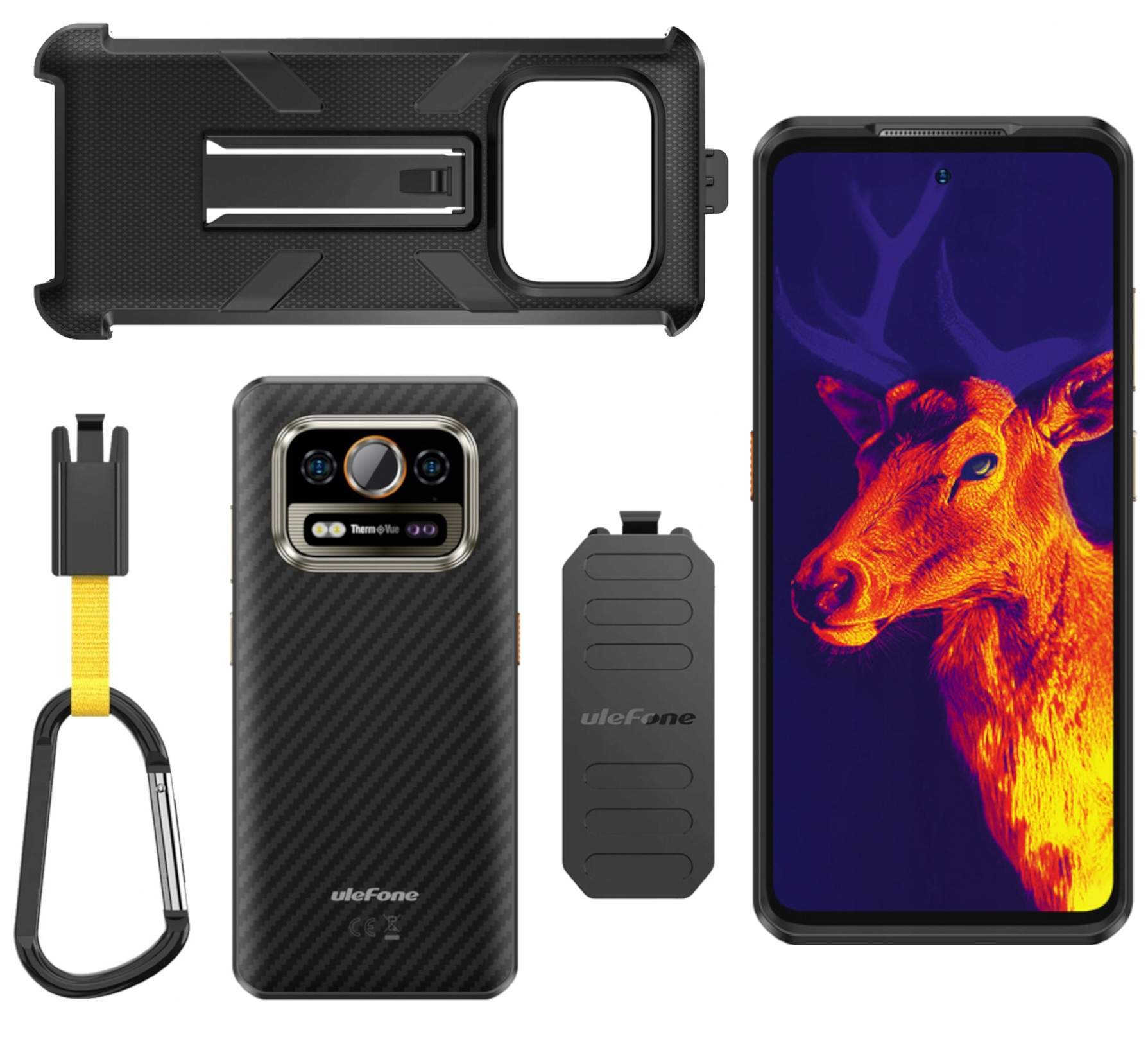 Pancerny Smartfon Ulefone Armor 25T 4G Lte 8GB 256GB Termowizja Etui