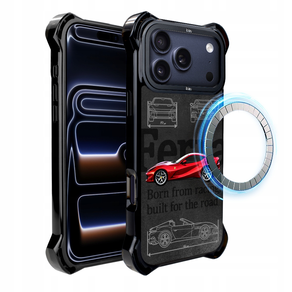 Pouzdro iPhone 17 Pro Max Ibizu DropGuard Ultra s MagSafe, 812 Superfast