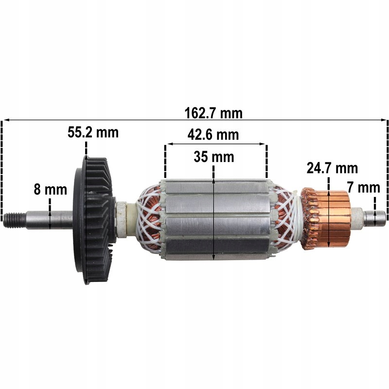 Rotor BOSCH GWS 10-125 C CE HILTI AG 125 S Značka Tomi veľkoobchod maloobchod