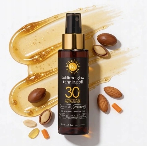 Olej urychlující opalování s 30 Spf Sublime Glow Eliksir Maroka 100 ml