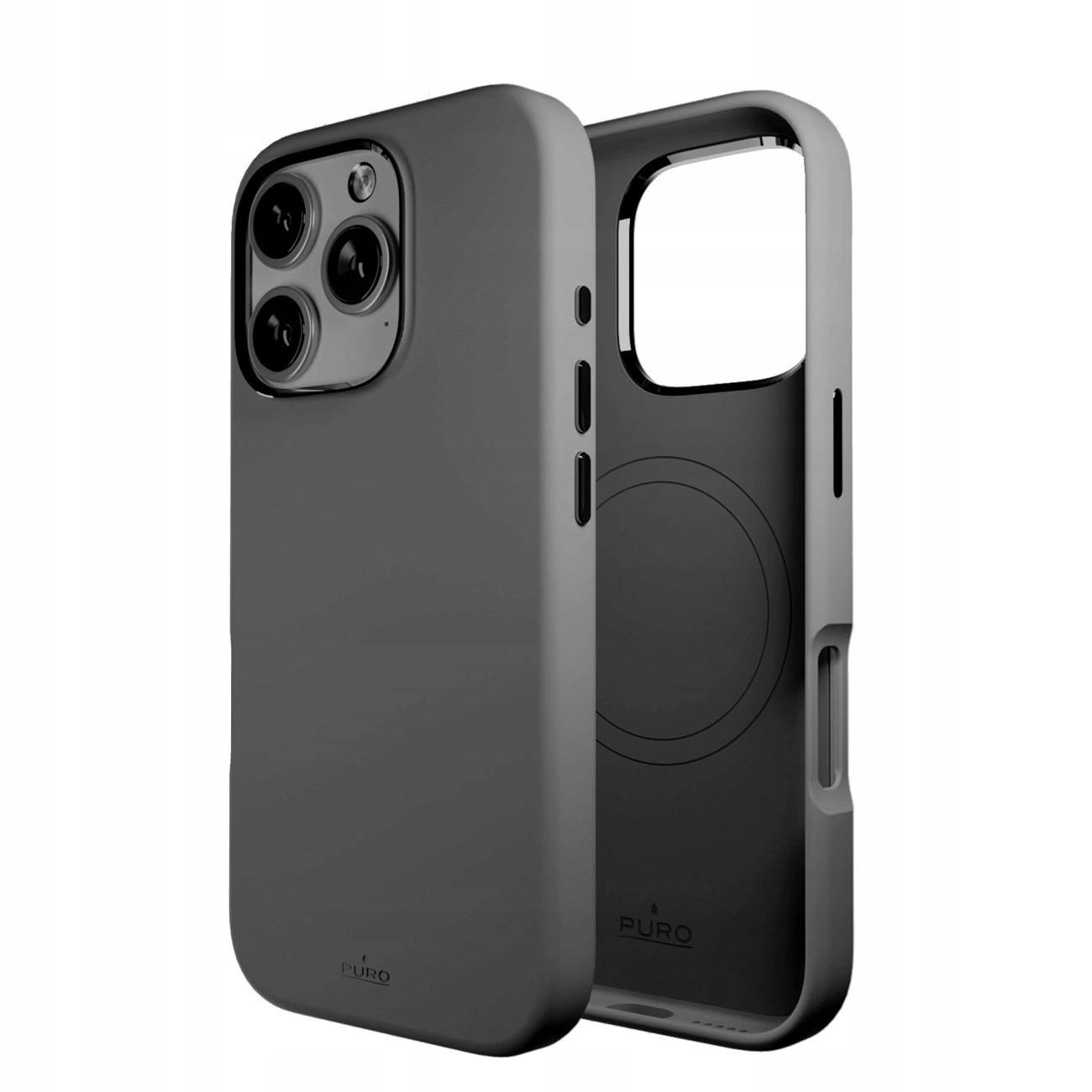 Puro Icon Mag Pro MagSafe do iPhone 16 Pro Szary