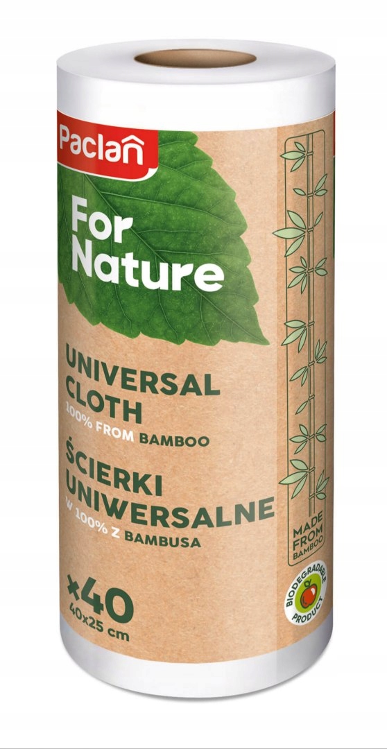 

Paclan For Nature ścierki bambusowe rolka 40szt Ec