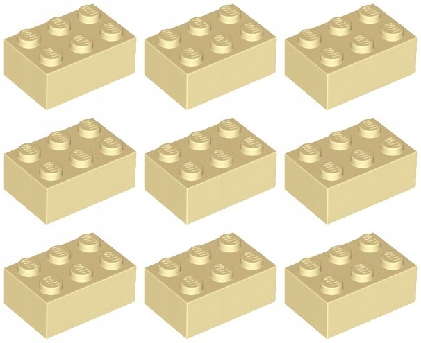 

Lego 3002 Klocek 2x3 piaskowy tan (18g) 9 szt.