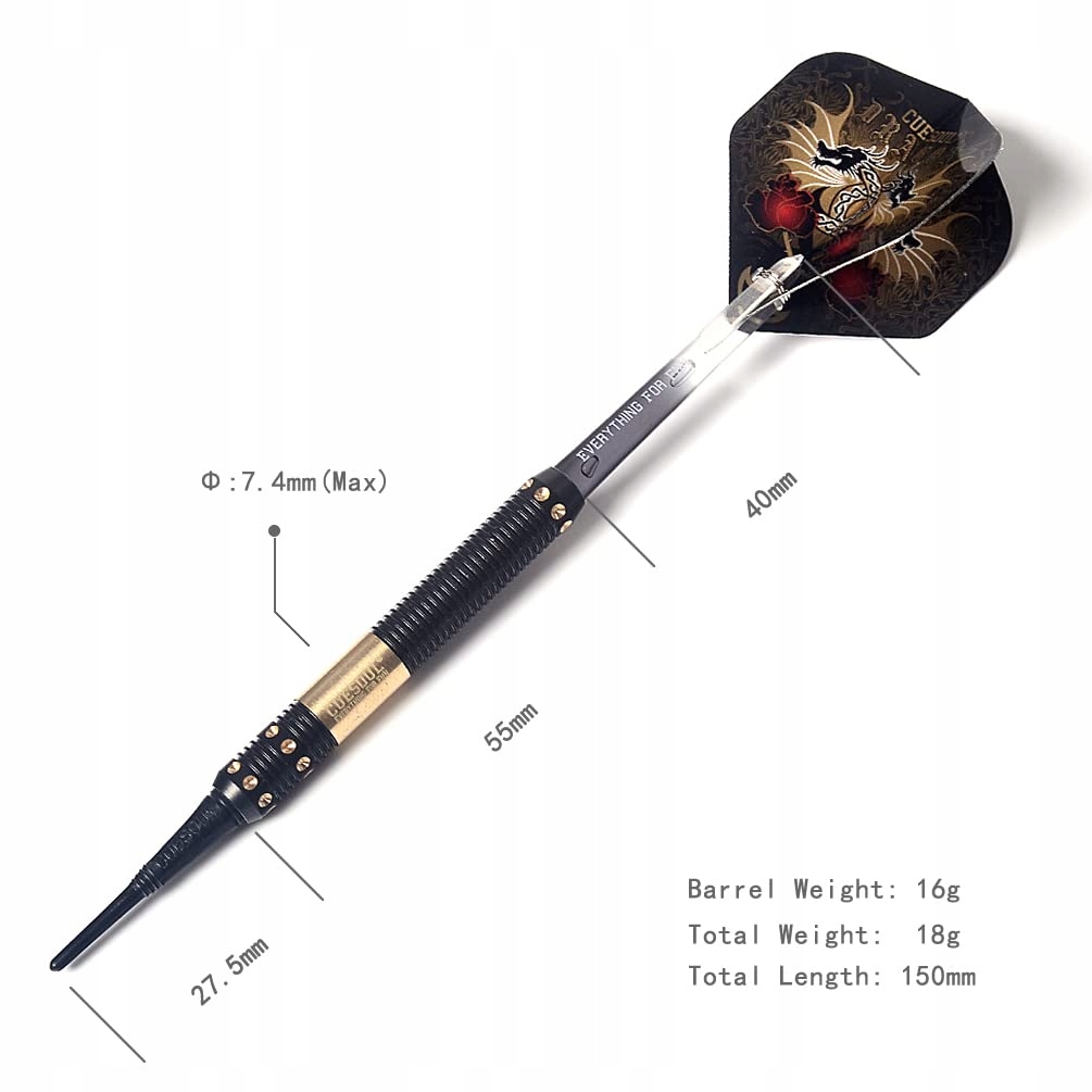 CUESOUL Zestaw Lotek Soft 16g Dragon Deluxe z Etui Luksusowym — miniatura 2