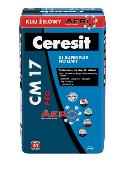 Ceresit CM 17 Pro No Limit- elastyczny klej do płytek z włóknami 25 kg