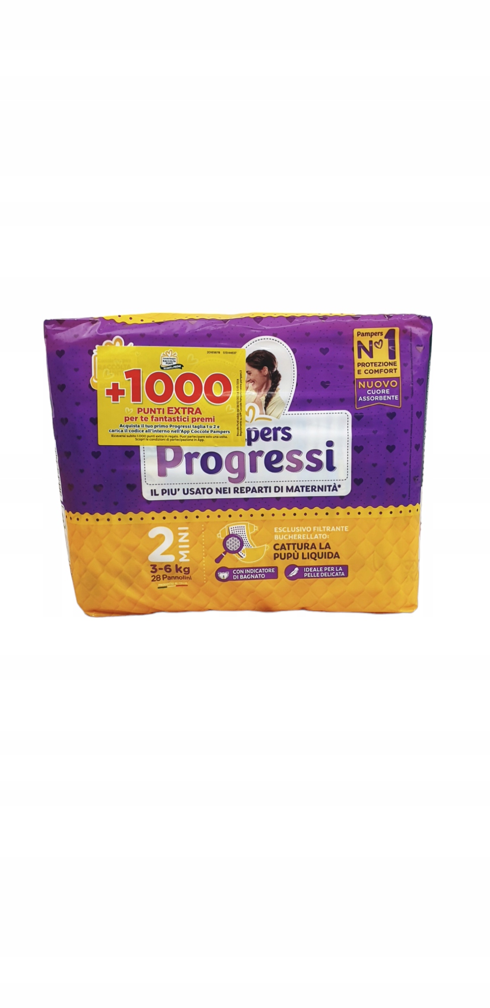 PAMPERS Progressi Pieluchy r.1(2-5kg) / r.2(3-6kg) Rodzaj pieluszek jednorazowe