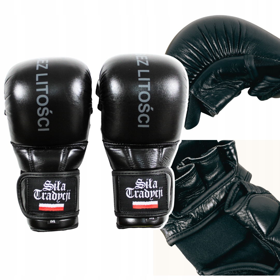 Rękawice sparingowe Mma Bez Litości Siła Tradycji Czarne r. L