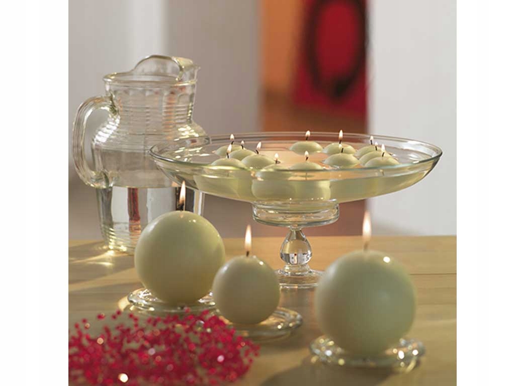 ŚWIECZKI Pływające WODNE KREMOWE BOLSIUS 20szt Bohater / Bajka / Licencja brak