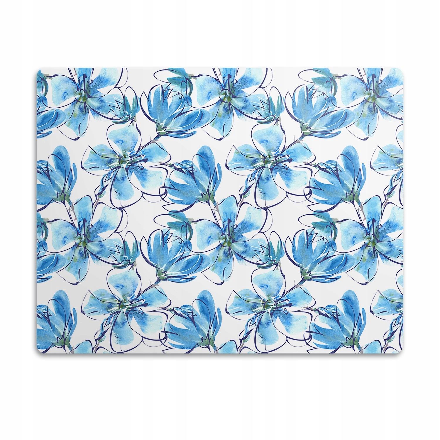 Levně Pro psa kočku podložka pod misku Květiny akvarely 60x40