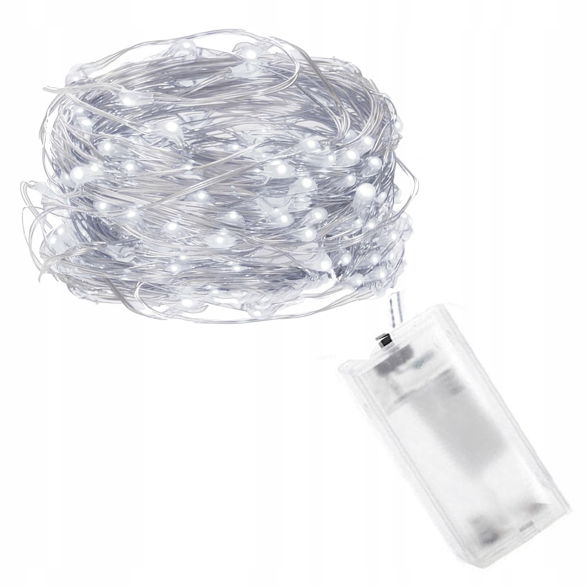 

Lampki Druciki 10 Led Na Baterie Białe Światło