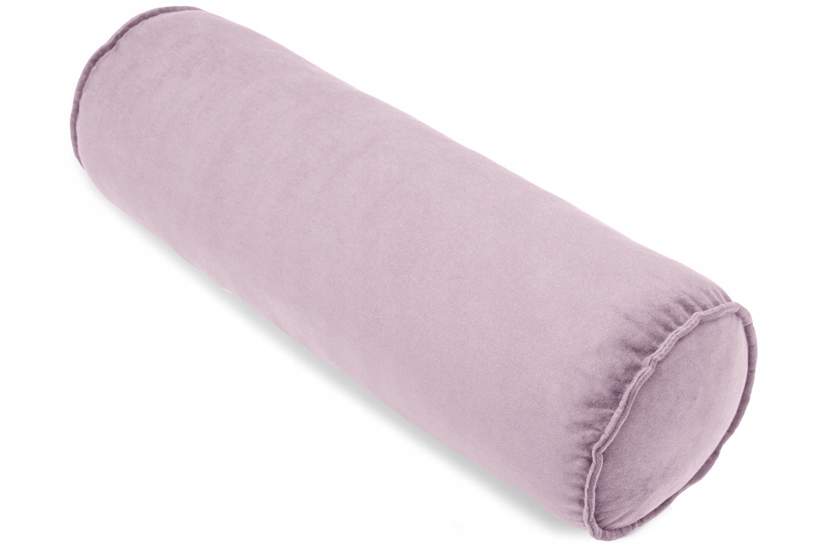 

Poduszka ozdobna wałek 50 cm z obszyciem różowa