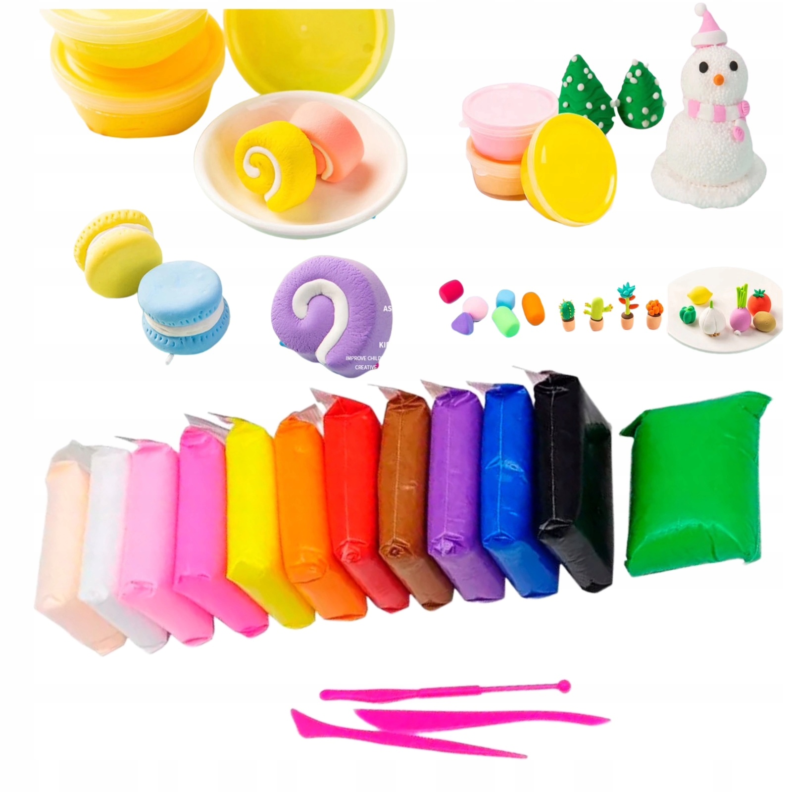 

Magiczna Plastelina Masa glinka Plastyka 12 szt