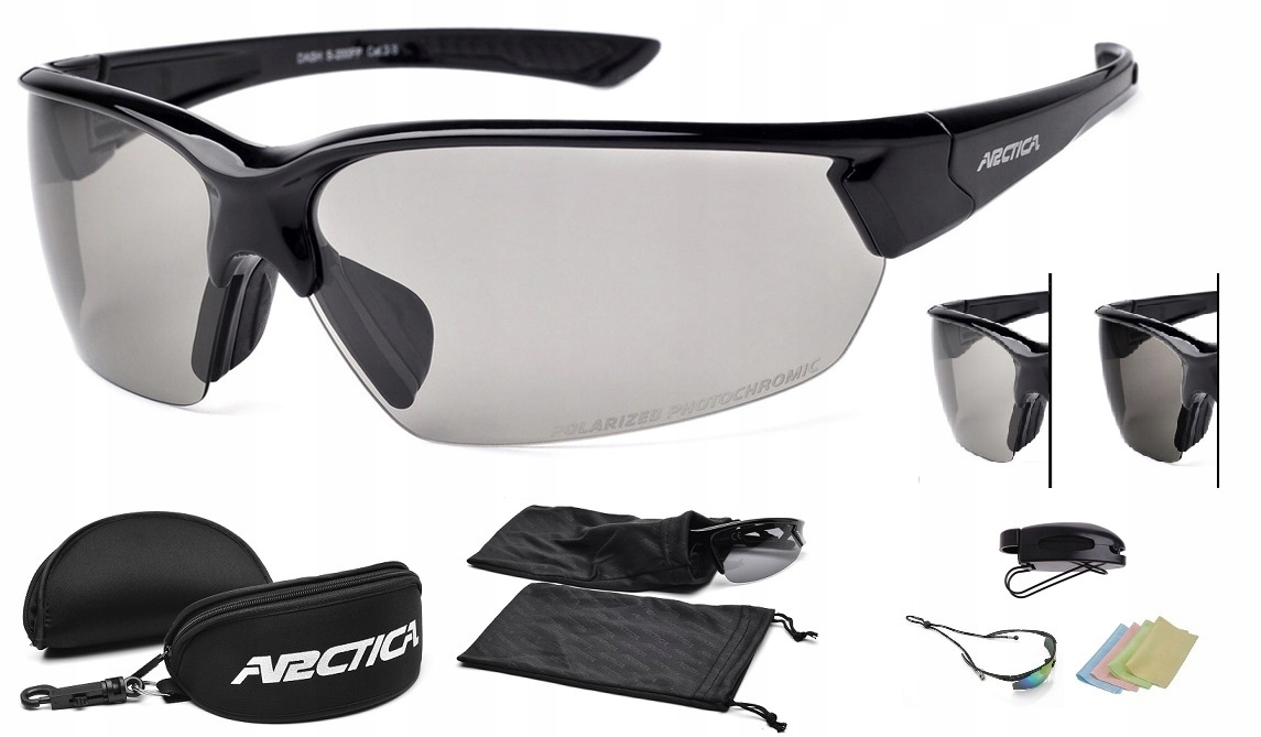 Cyklistické Brýle Fotochrom Polarizační Uv Filtry Arctica S-200FP Pouzdro