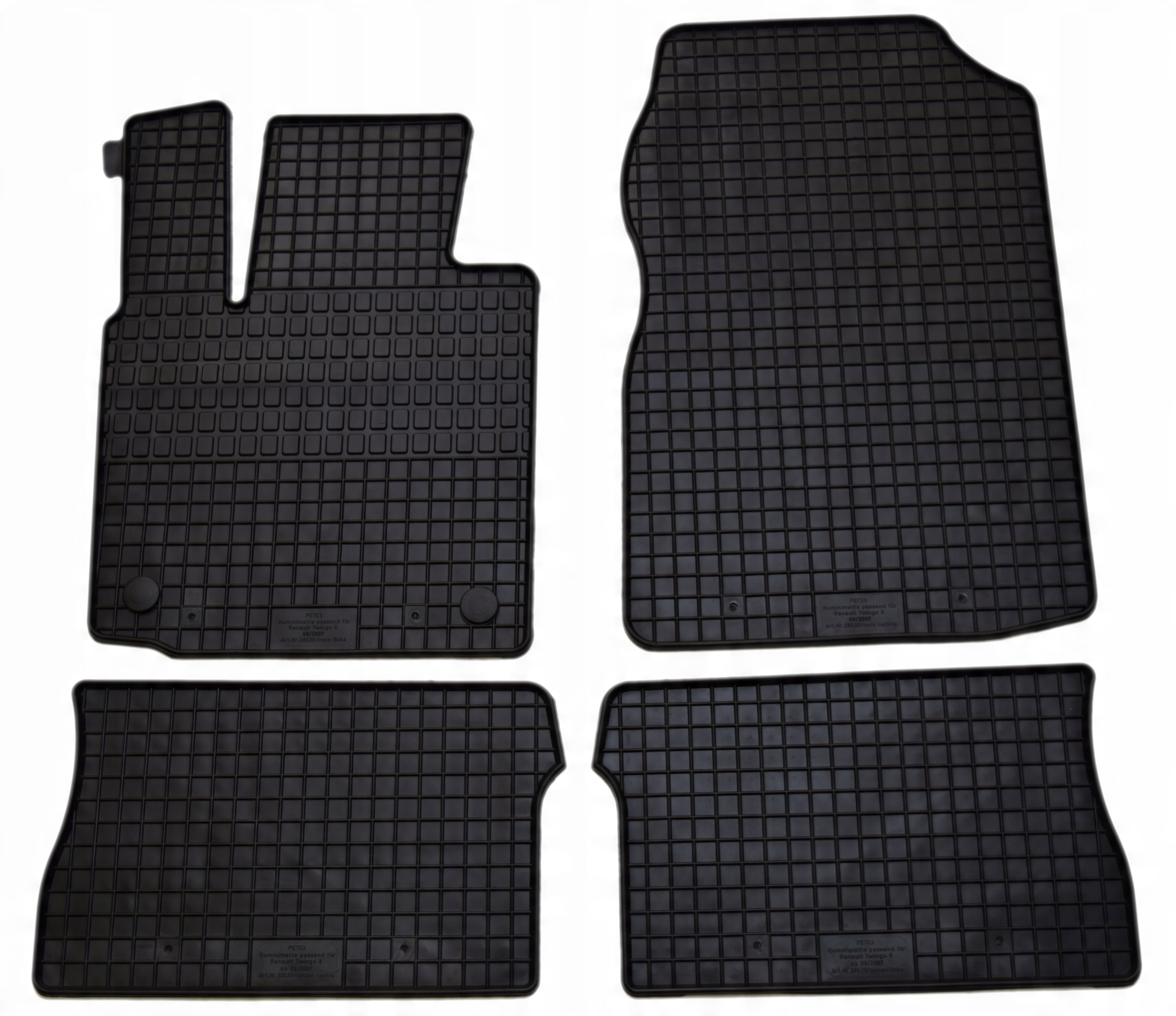 

Renault Twingo 2007-2014r. Dywaniki Gumowe Petex
