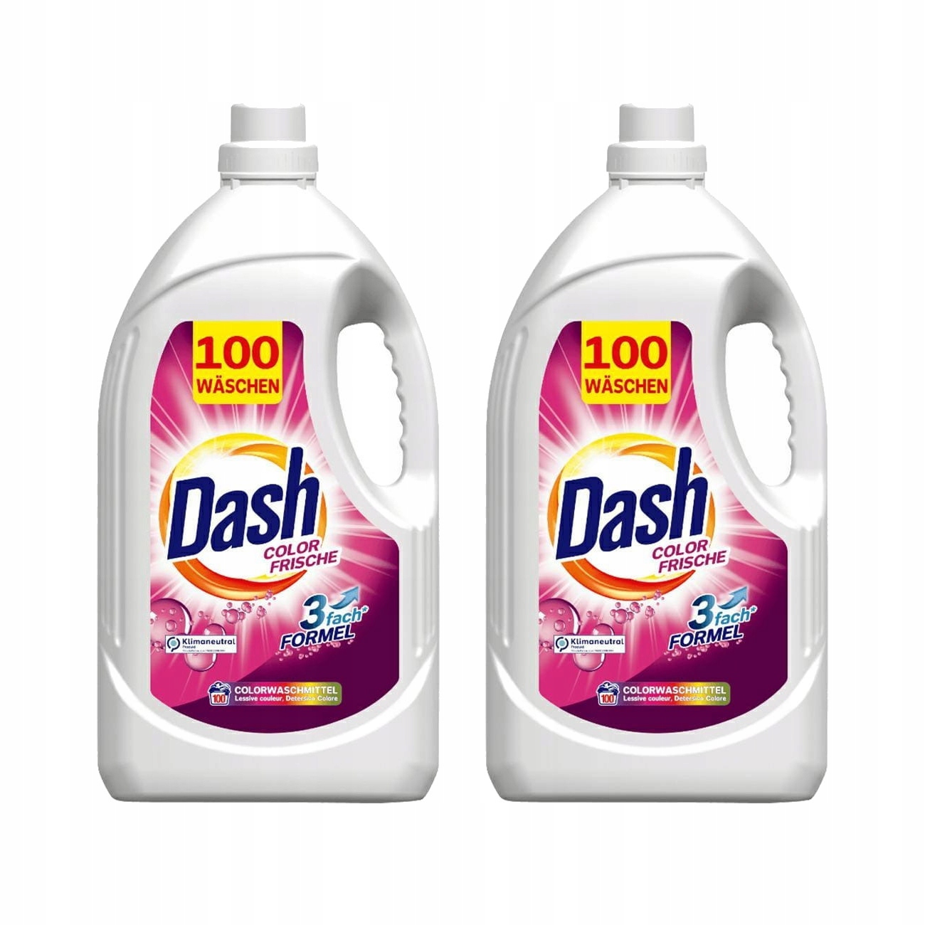 Levně Tekutý prací prostředek Dash Color Frische 100 praní 2x 5L