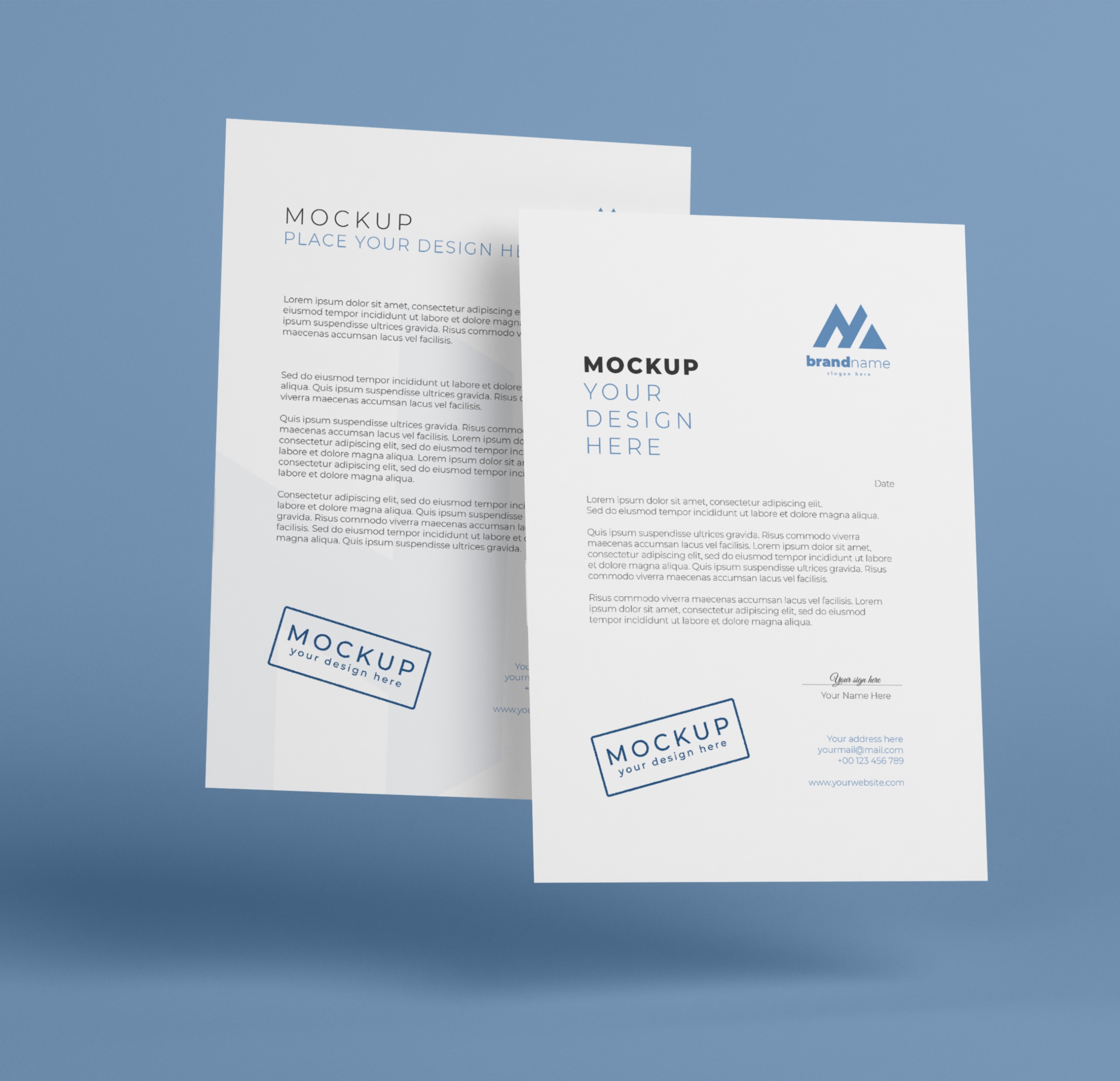 Papier firmowy z logo A4 KOLOR 250szt + projekt Marka inny