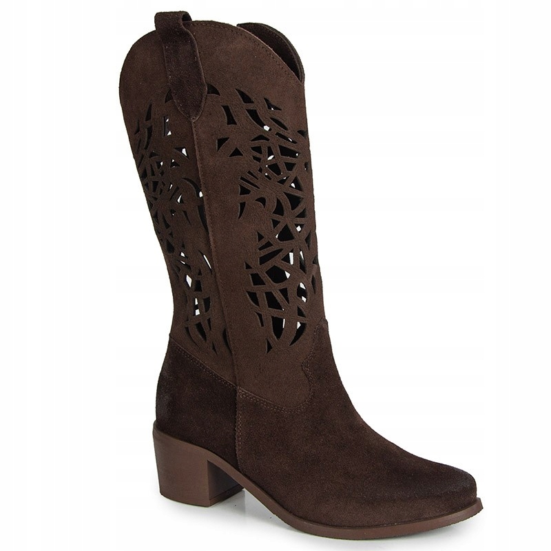 Laroni 3320 Hnědé Čokoládové Kožené Kozačky 37