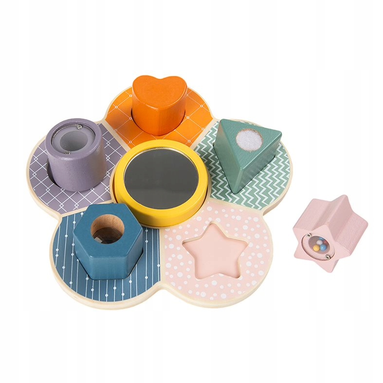 

Smiki Drewniana Układanka dźwięki kształty