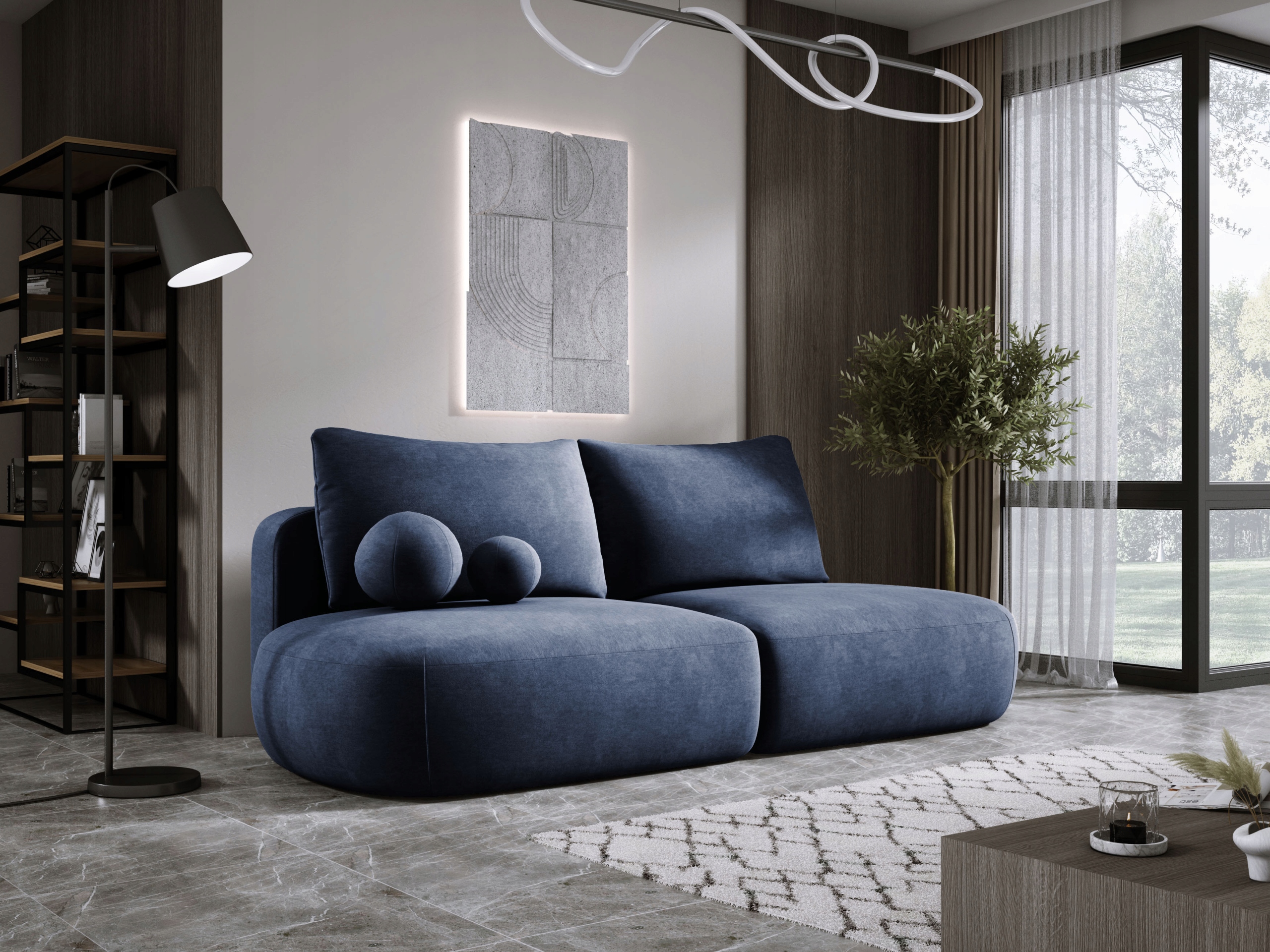 Moderní stylová pohovka Babu s funkcí spaní