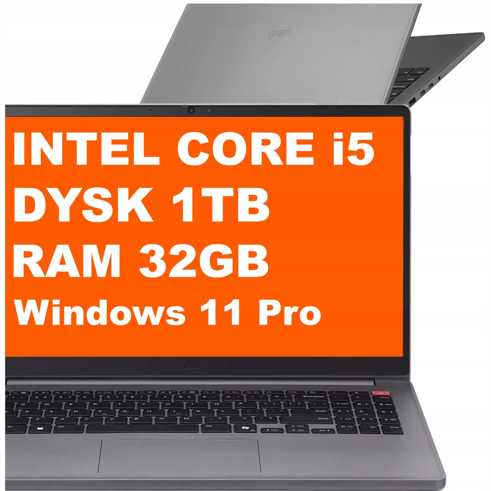 Notebook Lg Gram Book 15U50T-G.ARS2U1 i5-13 32GB 1TB Iris Xe Fhd Win 11 Pro