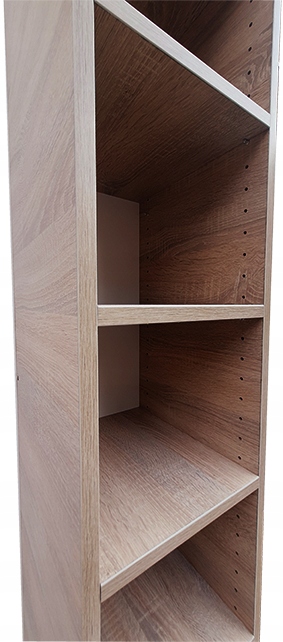 REGAŁ NA KSIĄŻKI I SEGREGATORY BIUROWY DĄB SONOMA 30x30x180cm Kod producenta reg-1