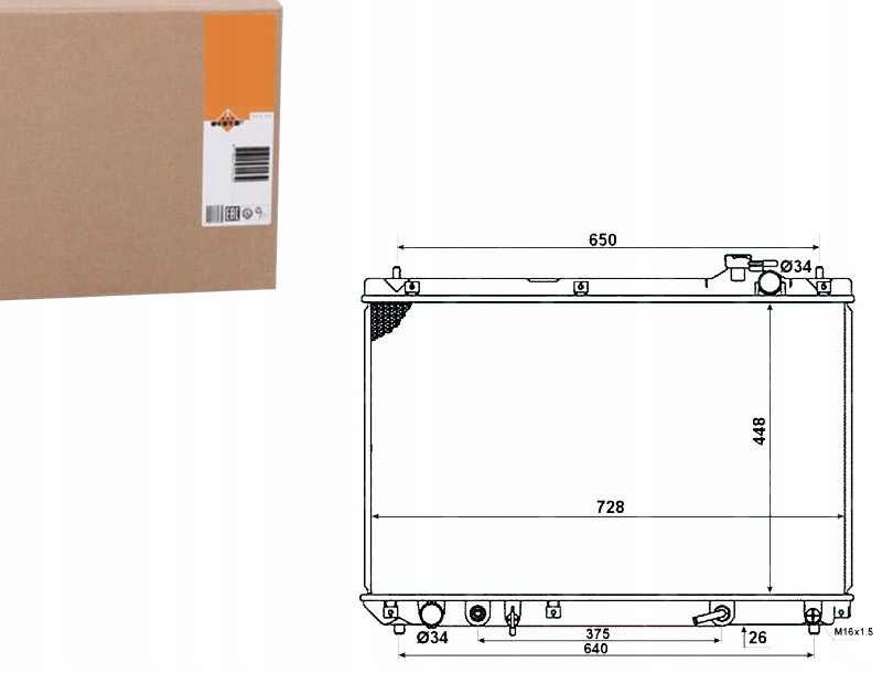 NRF CHŁODNICA LEXUS RX 300 V6 NRF
