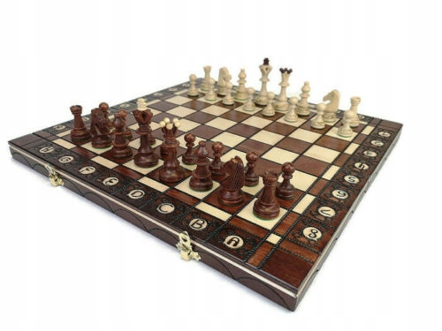 

Szachy Drewniane Duże Senator 42x42 cm Producent