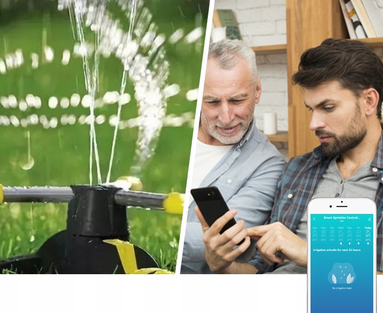 Sterownik system podlewania nawadniania ogrodu RTX TUYA WiFi 8 STREF TIMER Zasilanie sieciowe