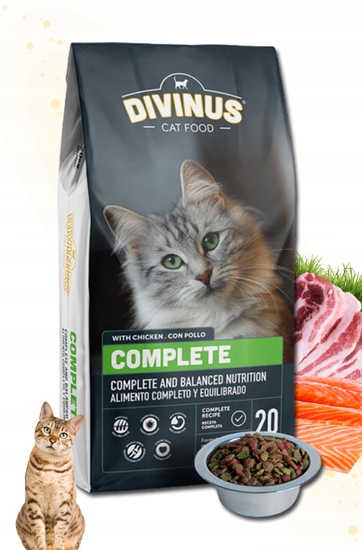Divinus Cat Complete dla kotów dorosłych 20kg