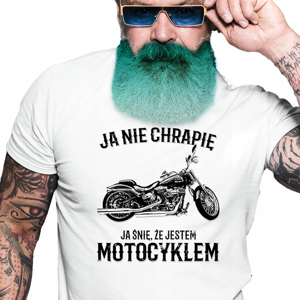 

Śmieszny Tshirt męski Dla Motocyklisty Motor XXL