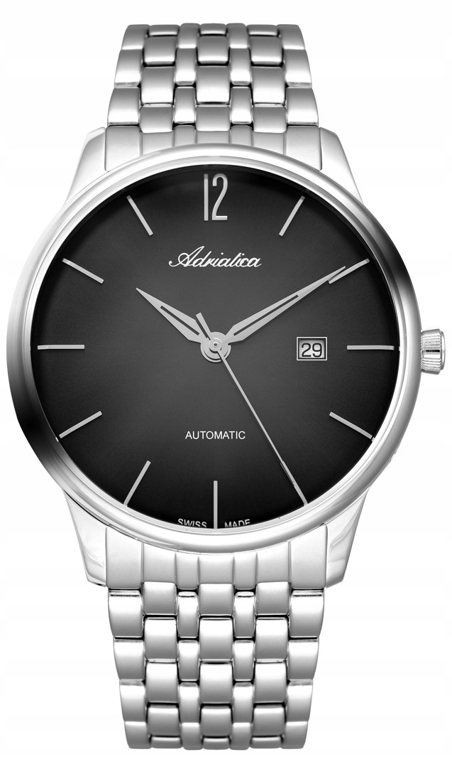 Pánské Hodinky Adriatica A8269.5154A data stříbrné gravírování