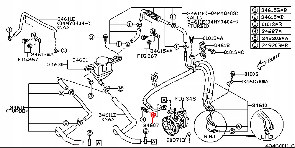 SUBARU PODKŁADKA PRZEWODU WĘŻA POMPY WSPOMAGANIA Typ samochodu Samochody osobowe