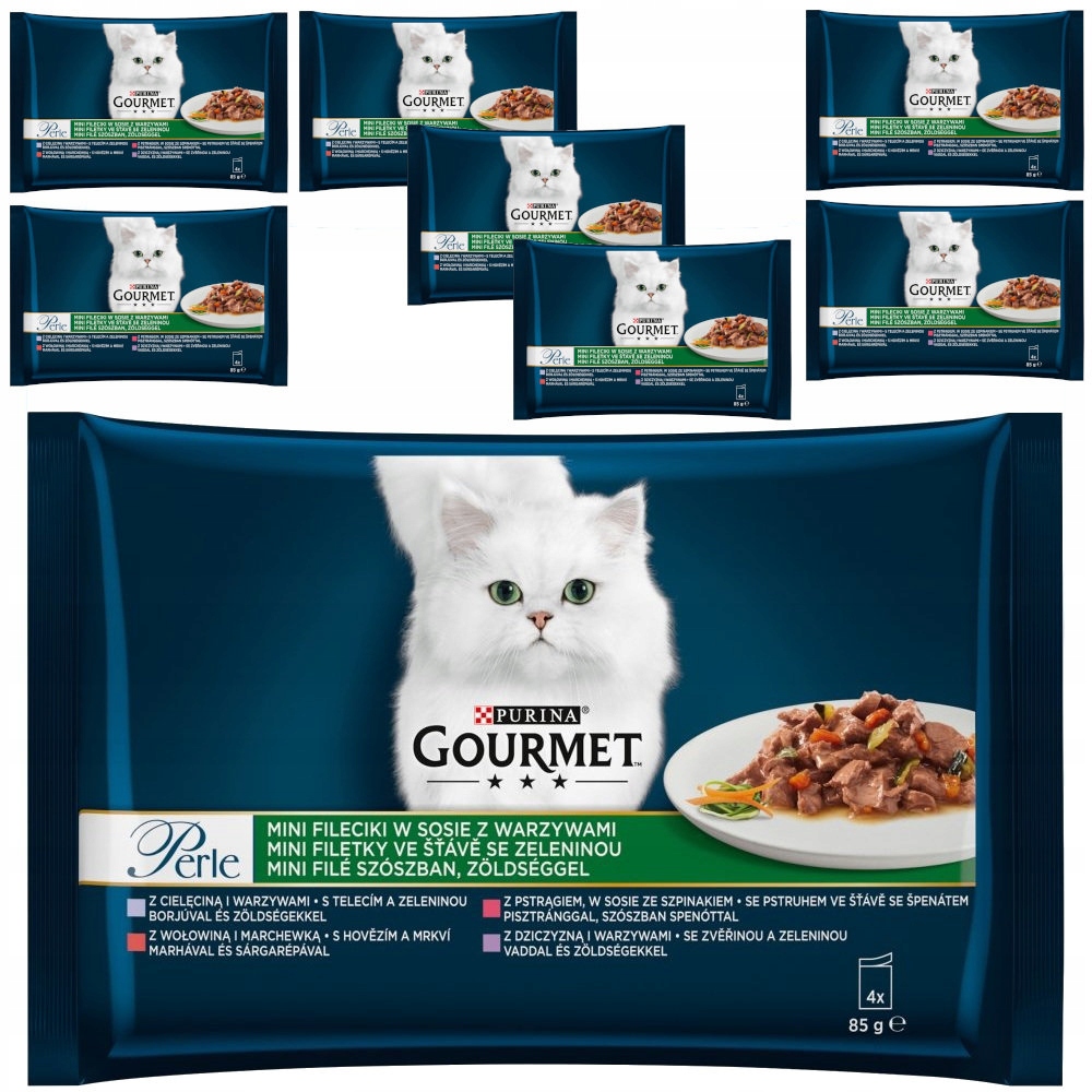 Gourmet Perle Filety W Sosie Z Warzywami 32x85g