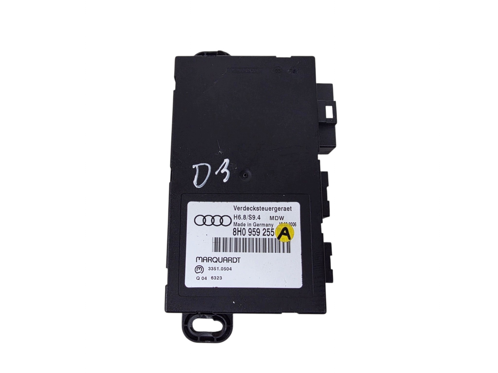 AUDI A4 B6 B7 CABRIO module control unit roofs original. 8H0959255