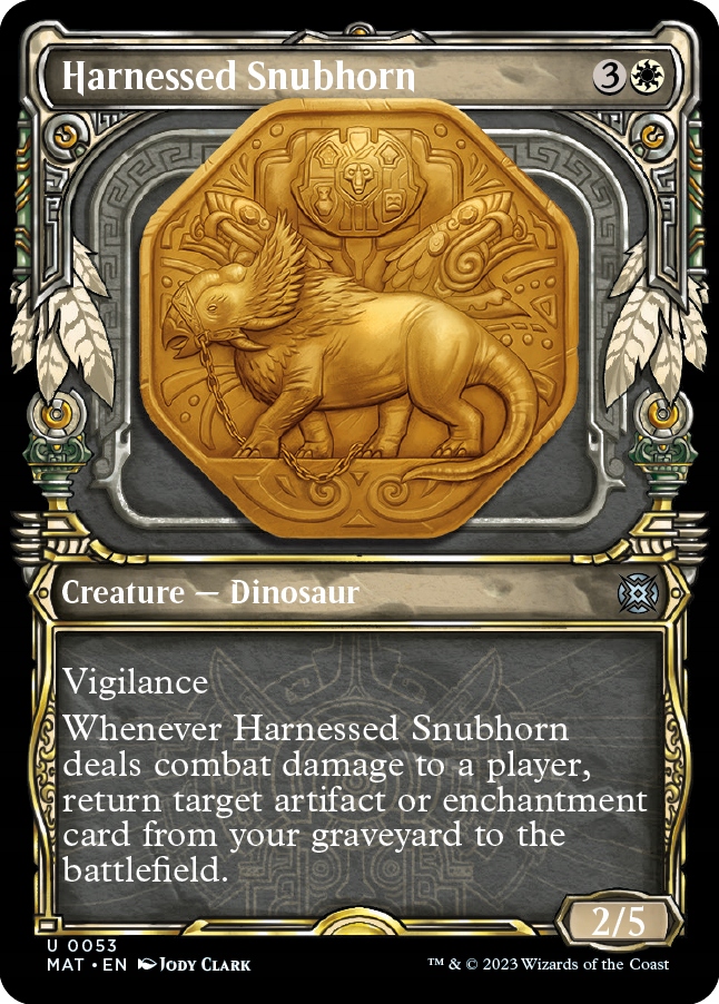 MTG Harnessed Snubhorn *Showcase* (U)