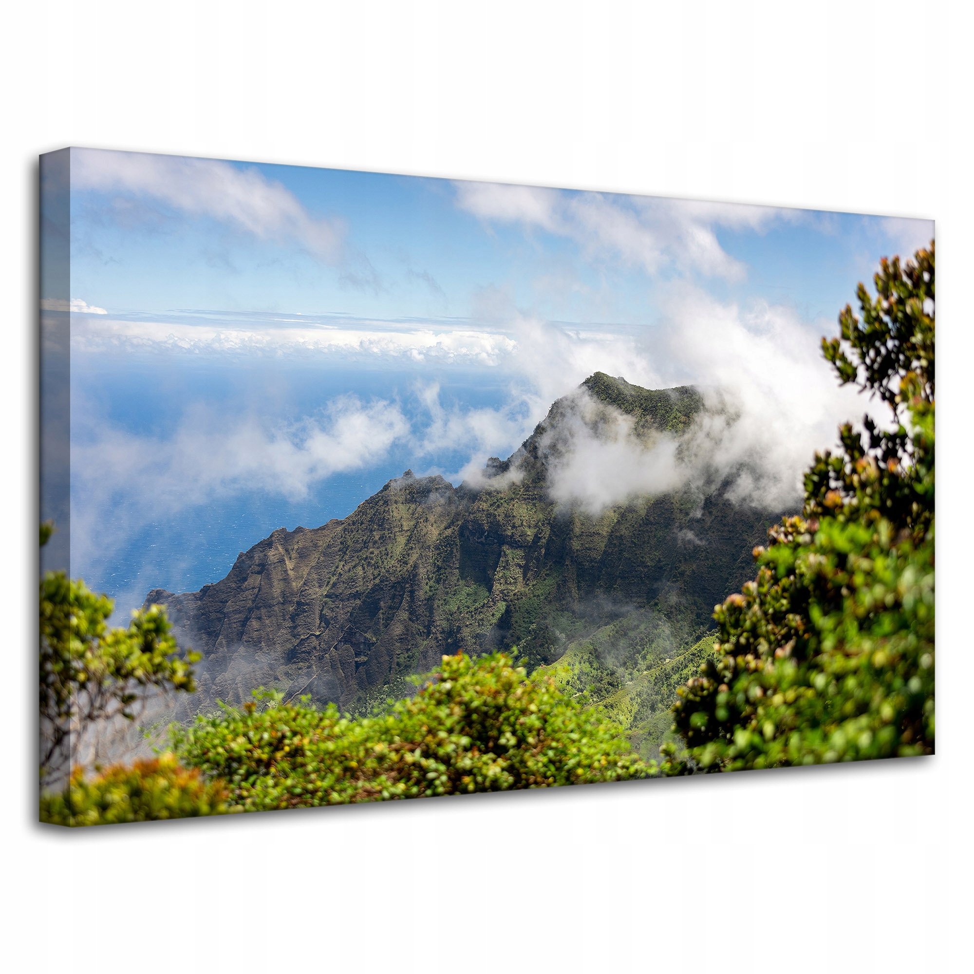 Obraz Canvas Architektura Pohled na hory mraky 80x50