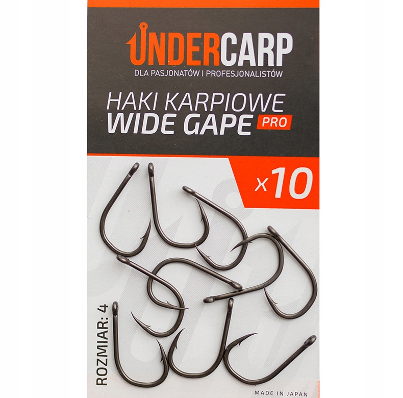 Undercarp Haki Karpiowe Wide Gape Pro Rozmiar 4